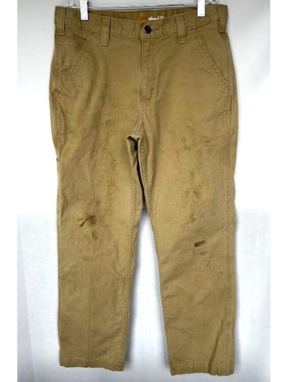 Carhartt Pants-Men's Size 33x30, Relaxed Fit, Has Stains
